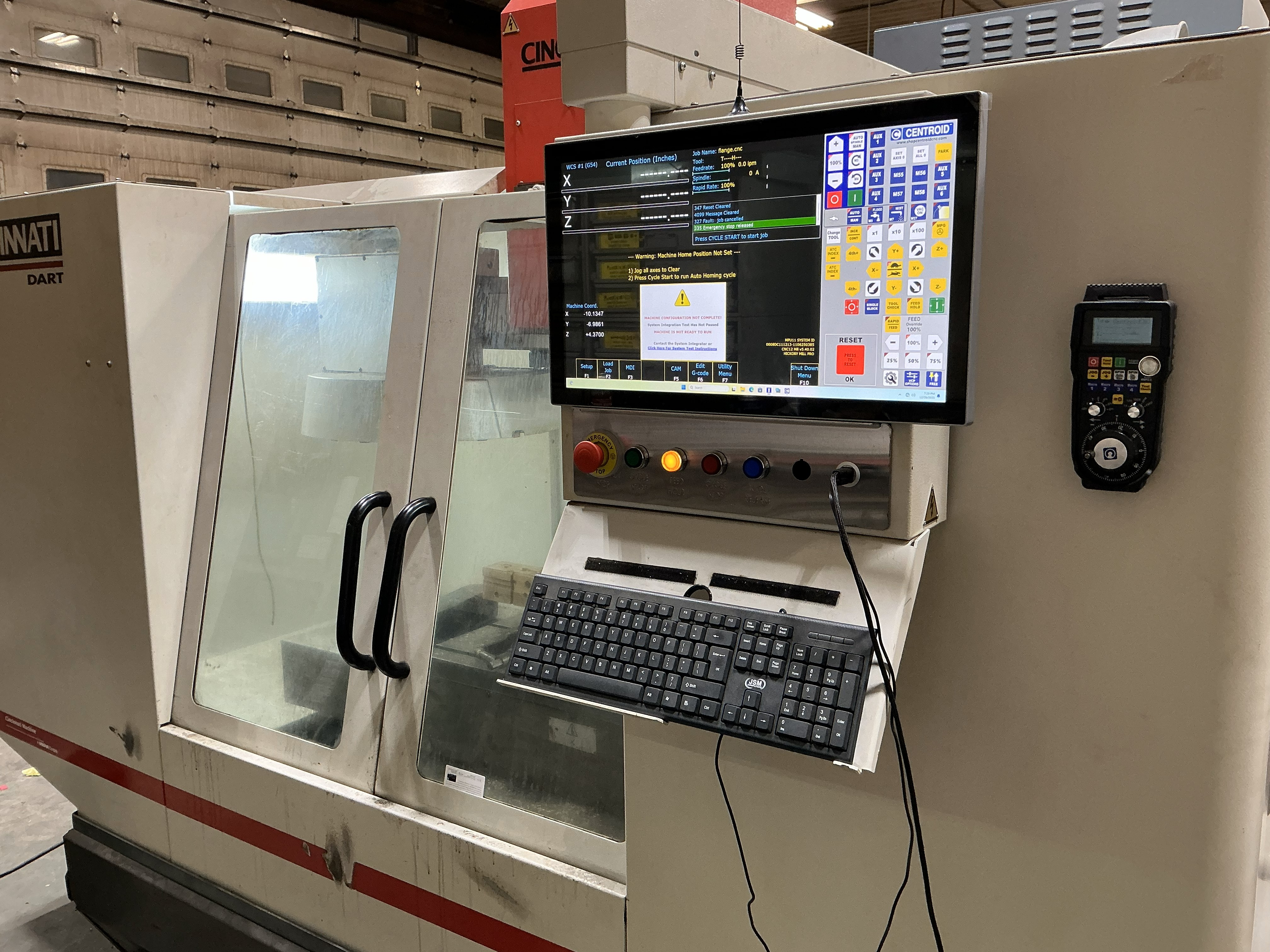 DIY CNC Control system build by B and M Welding Inc.